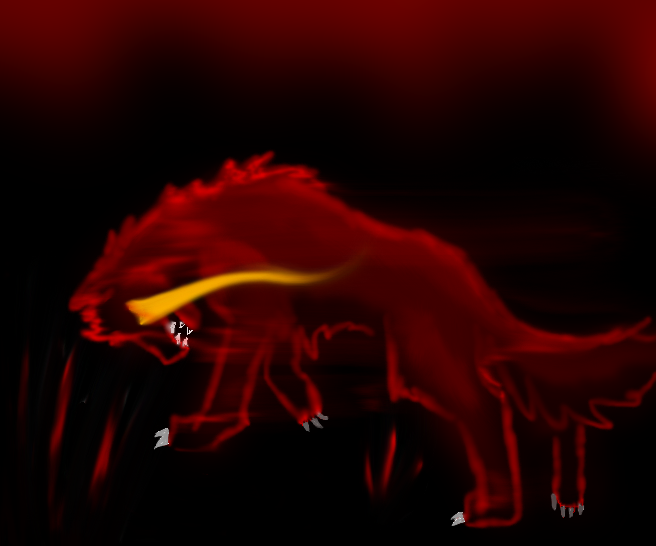 The red wolf haunts my dreams
