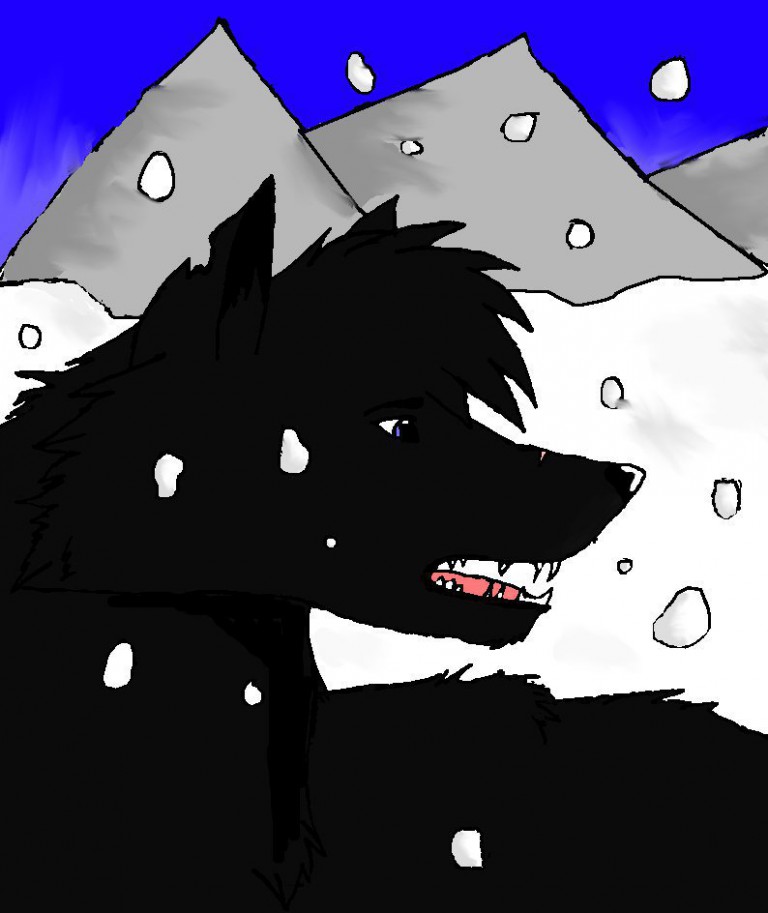 In the snow
