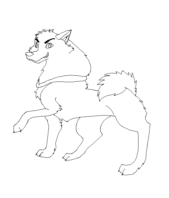 Dog lineart