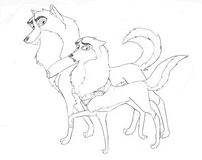 Sketch of Thunder and Tosha