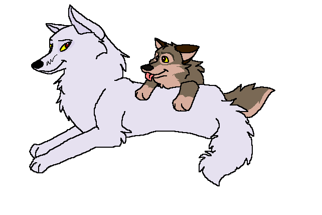 Aniu and Balto (as a puppy)