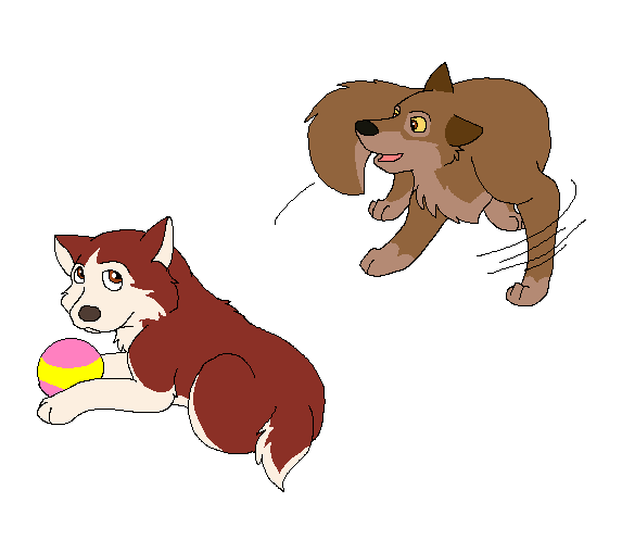 Puppy Balto and Puppy Jenna