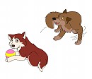 Puppy Balto and Puppy Jenna
