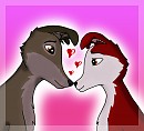 St Valentin avec Jenna et Balto