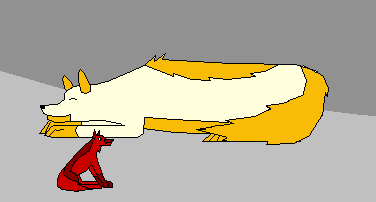 Red and him mum