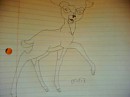A poorly drawn young buck.