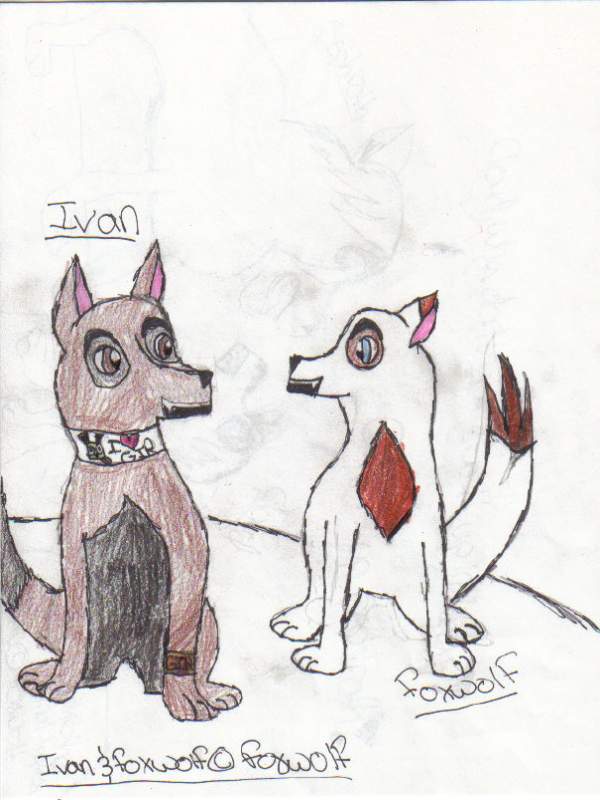 Ivan and me as wolves