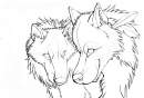 Wolf Mates - Line Art