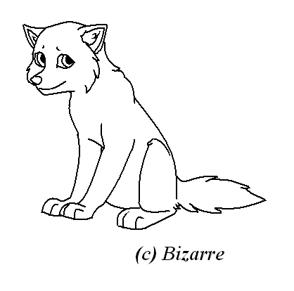 A puppy lineart
