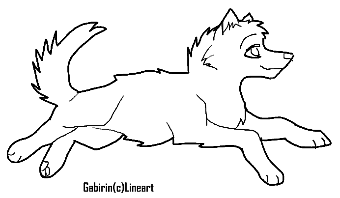 -Curious puppy lineart-