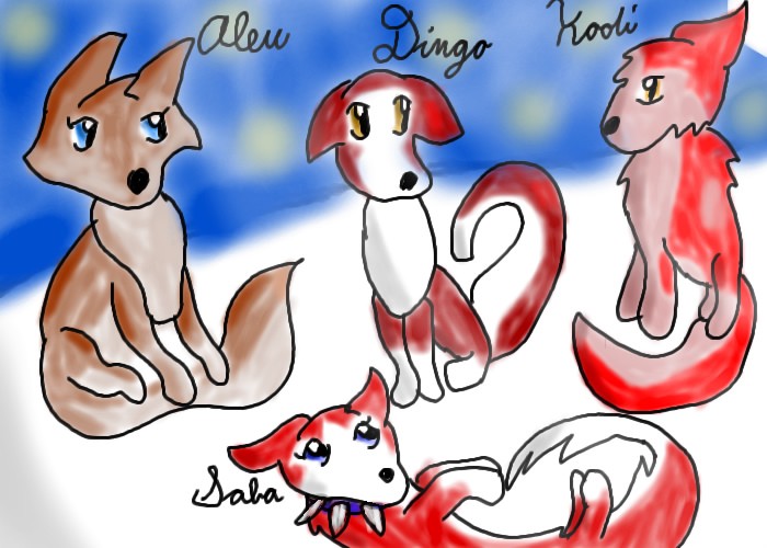 The named puppies
