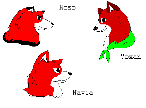 3 versions of the red faced pup