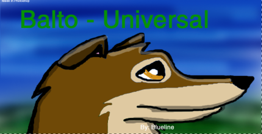A balto drawing :) in photoshop