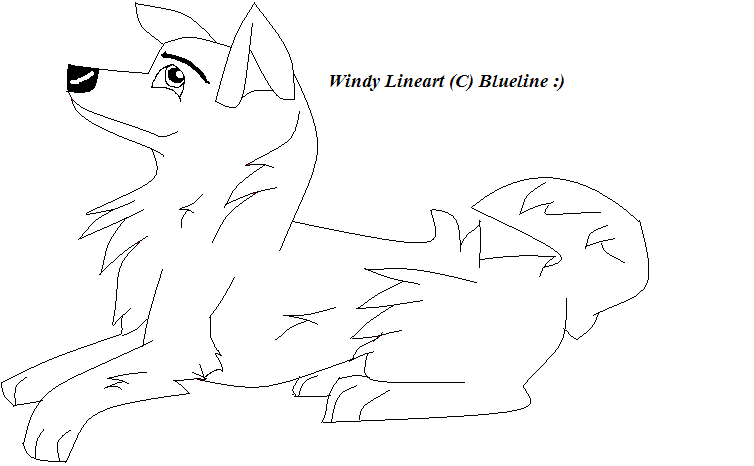 Windy Lineart
