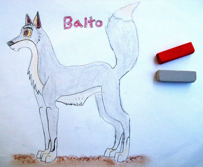 Balto pastel drawing