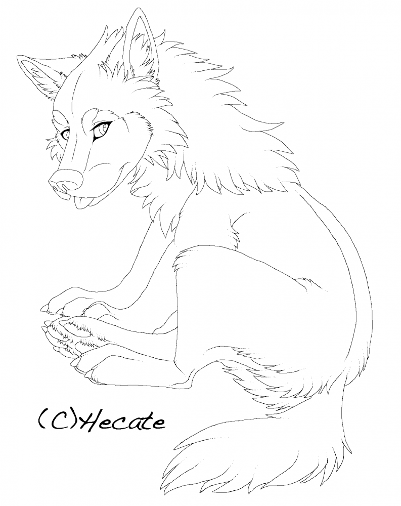 Lineart Louveteau