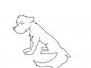 Crouching down/Line-art