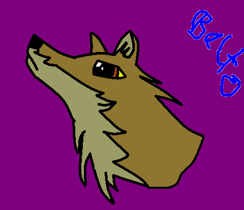 Balto drawing on Gimp