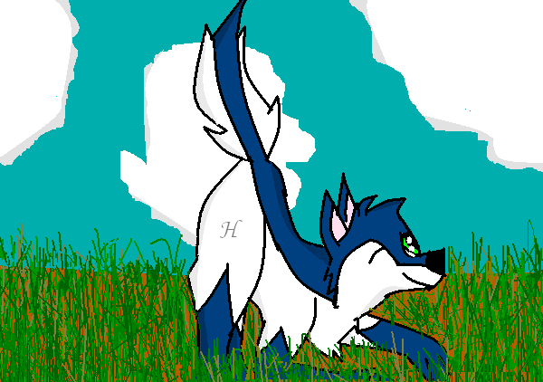 Me playing in the grass!