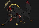 Wolf of lava