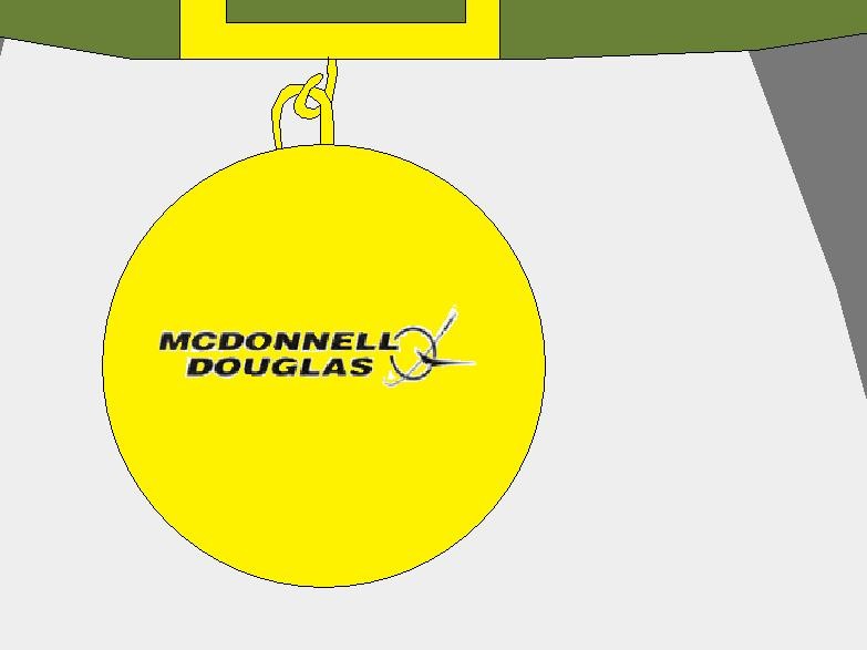 close-up of McDonnell's collar