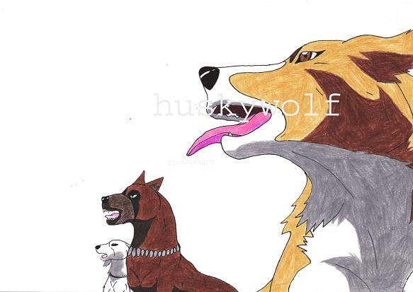 Rocket, Ken, and Cross from Ginga Densetsu Weed