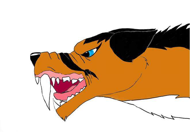 Here is myself growling