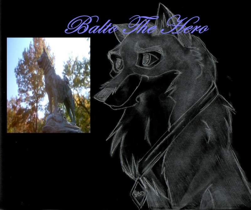 a drawling of balto