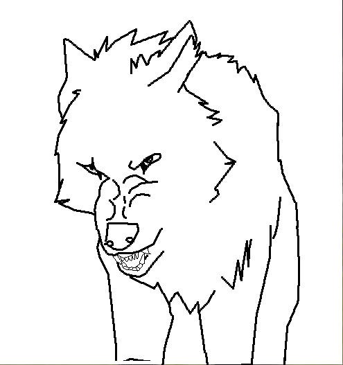 Paul sketch/ wolf lineart