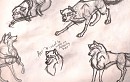 sketching Balto characters