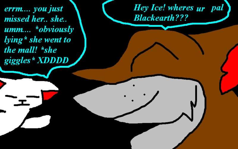 Ice and a random wolf