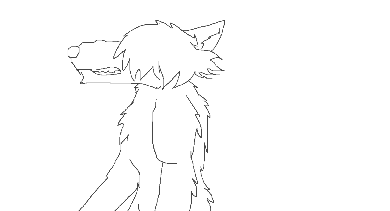 Anthro Lineart (Will be a were)