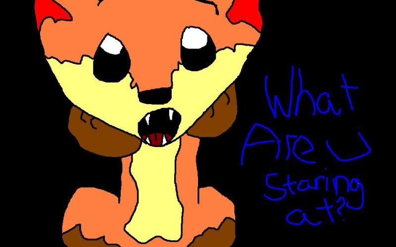 what r u staring at?