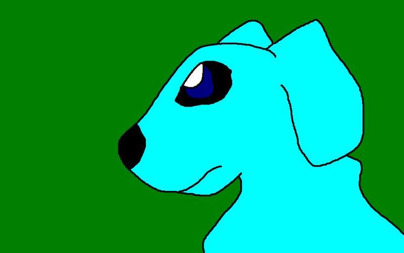 A blue dog
