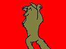 Wolf doing the Caramelldansen