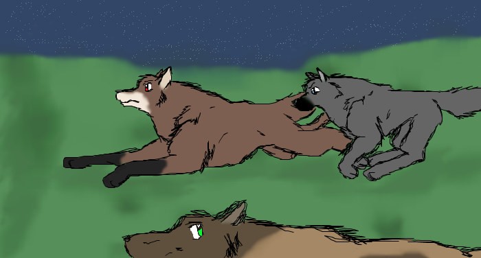 Chishio,Zarabi,and Korotino racing at Twilight