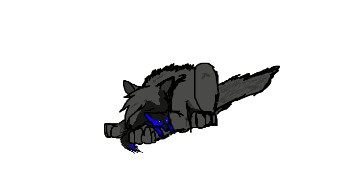 my unfinished wolfhome pose XD