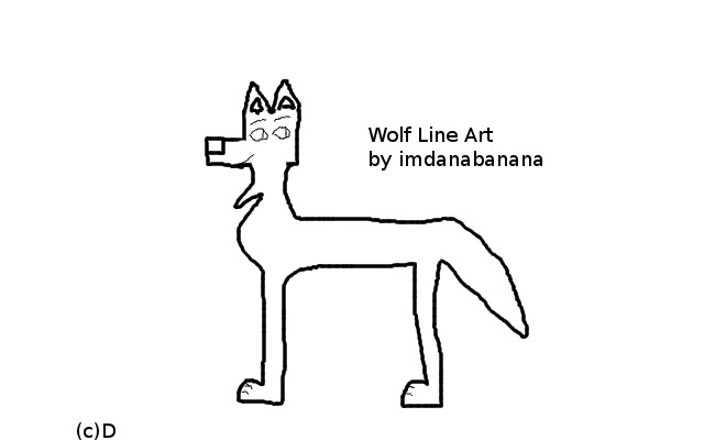 Wolf Line Art