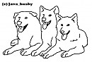 FREE Sled dog Lineart