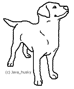 FREE Labrador Retriever Lineart