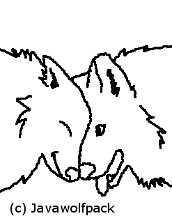 Wolf Love FREE Lineart!