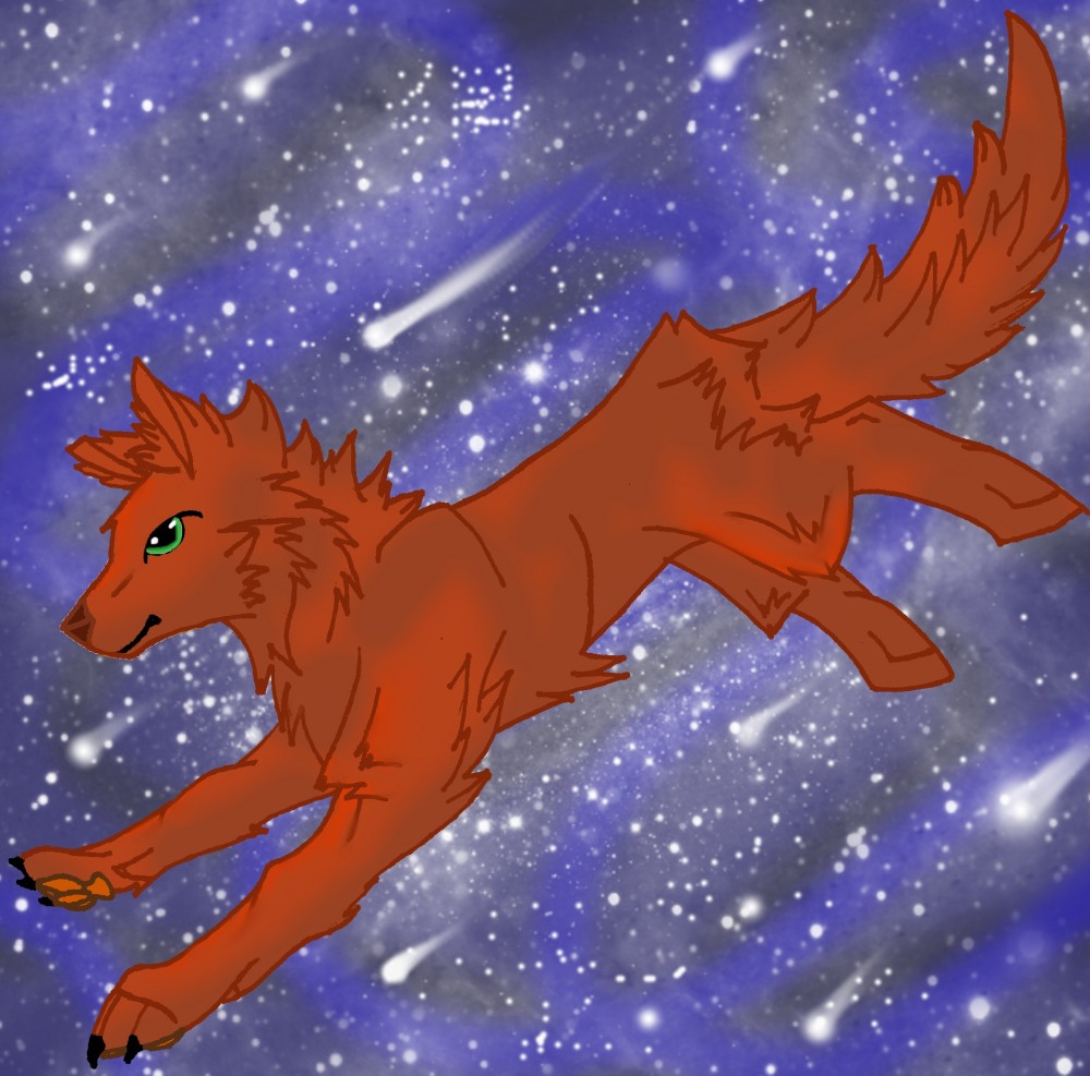 flying wolfy!