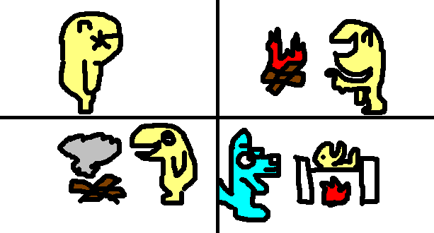 Cheese has gotta pee!
