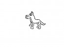 Wolf/Dog Line Art No Markings