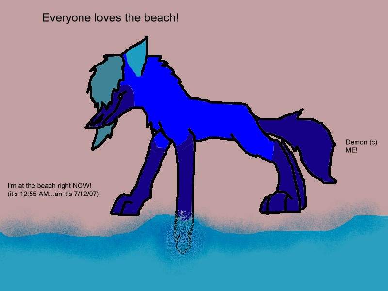 Demon at the Beach!