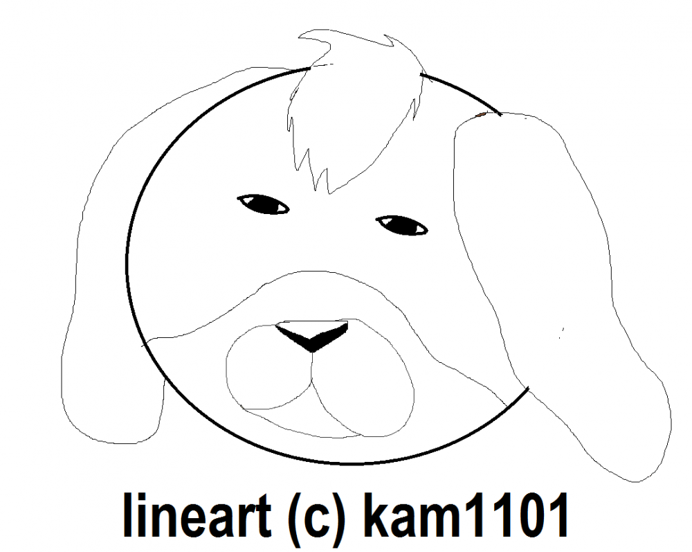 saint bernard line art