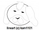 saint bernard line art