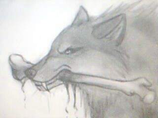 Wolfie with a Bone
