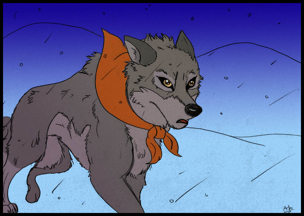 Balto style wolf's rain colorié