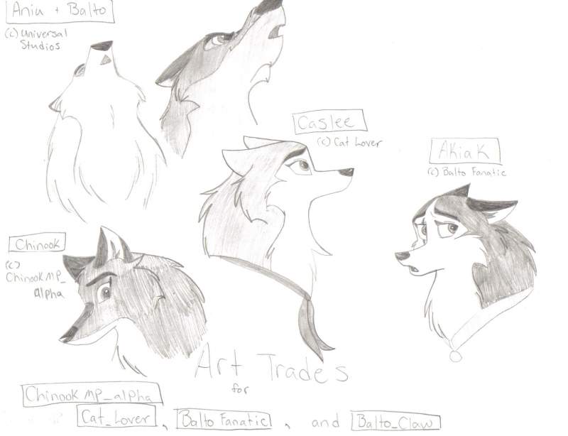 Various art trade requests
